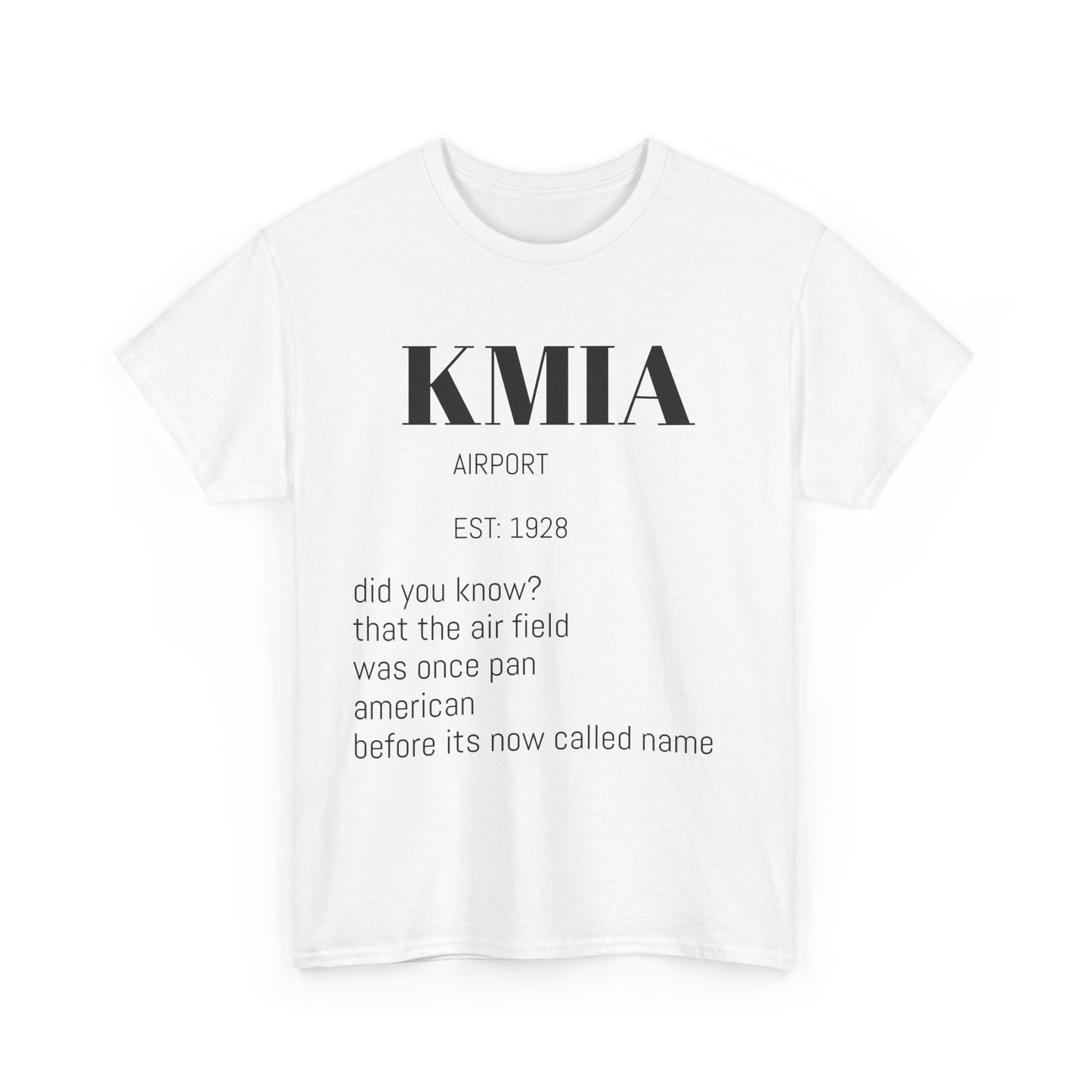 KMIA airport t-shirt