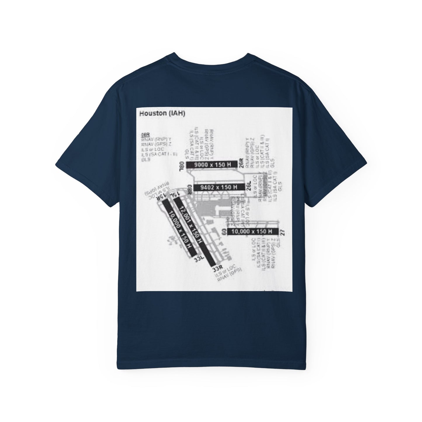 KIAH airport map tee