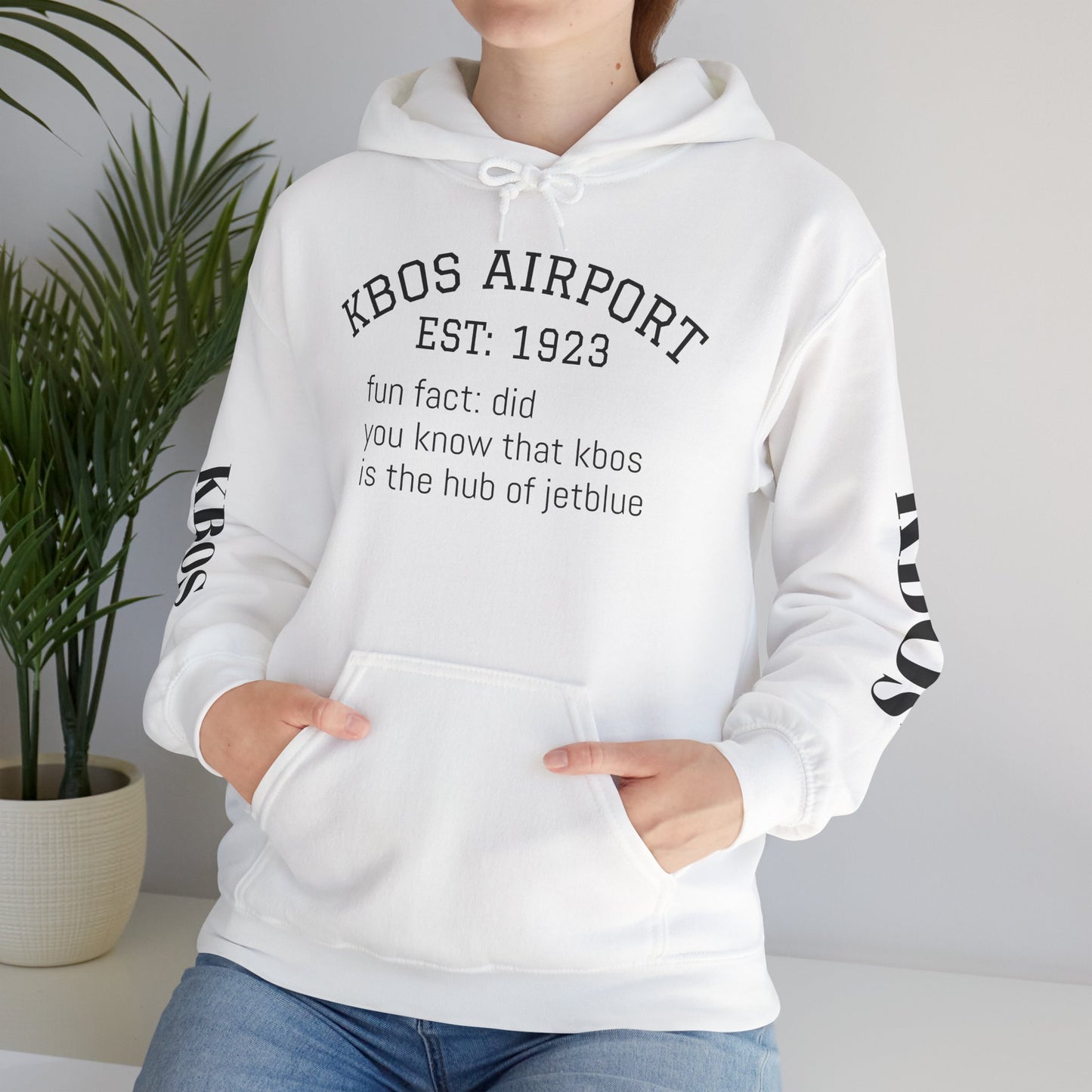 KBOS airport hoodie