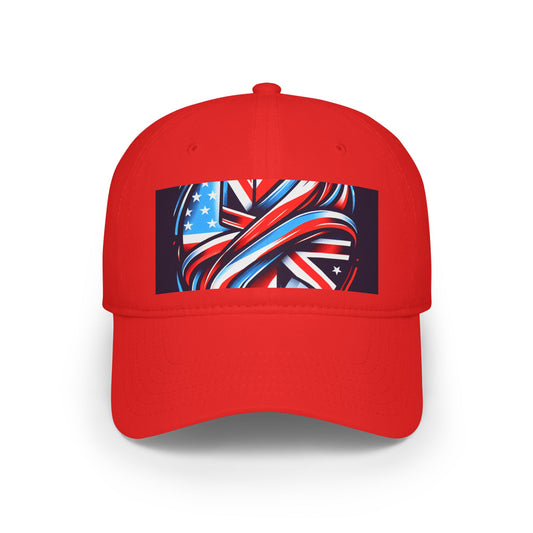 usa and uk flag hat