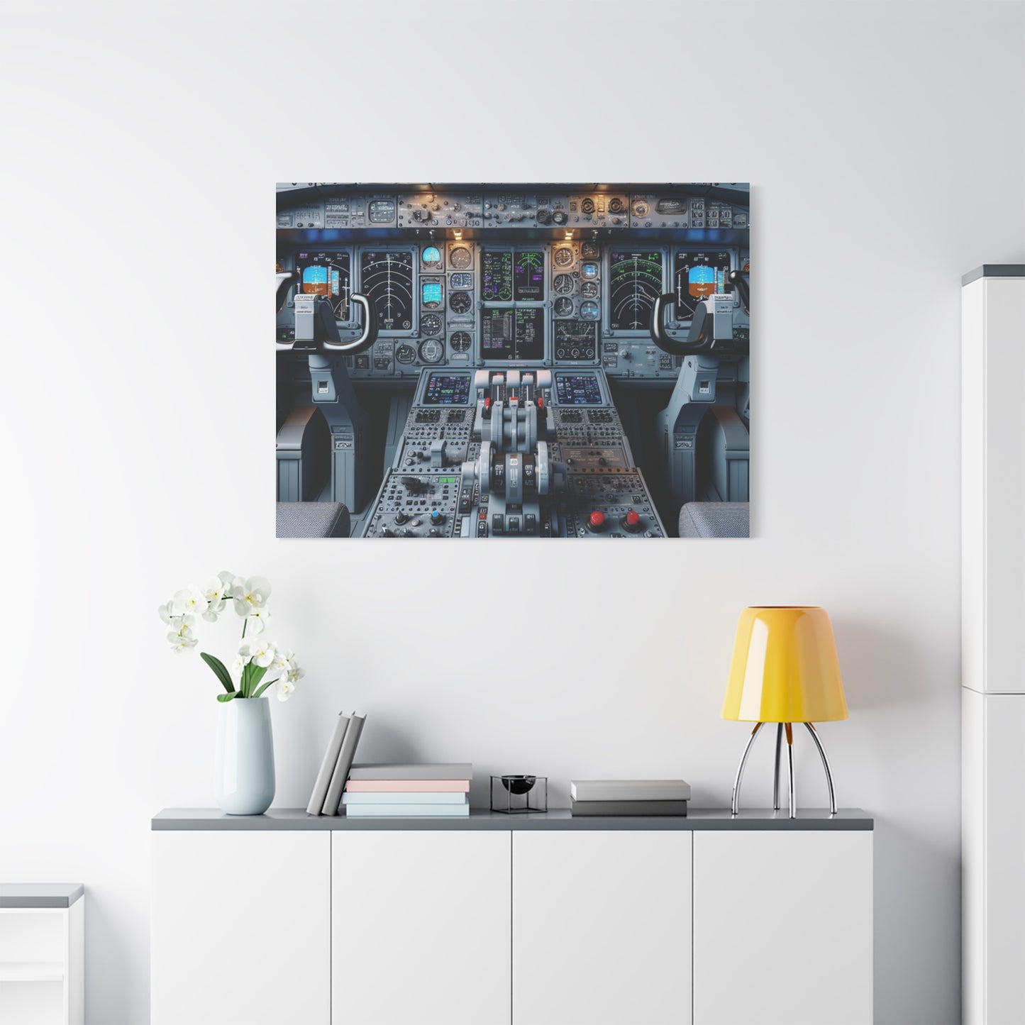 airplane controls canvas