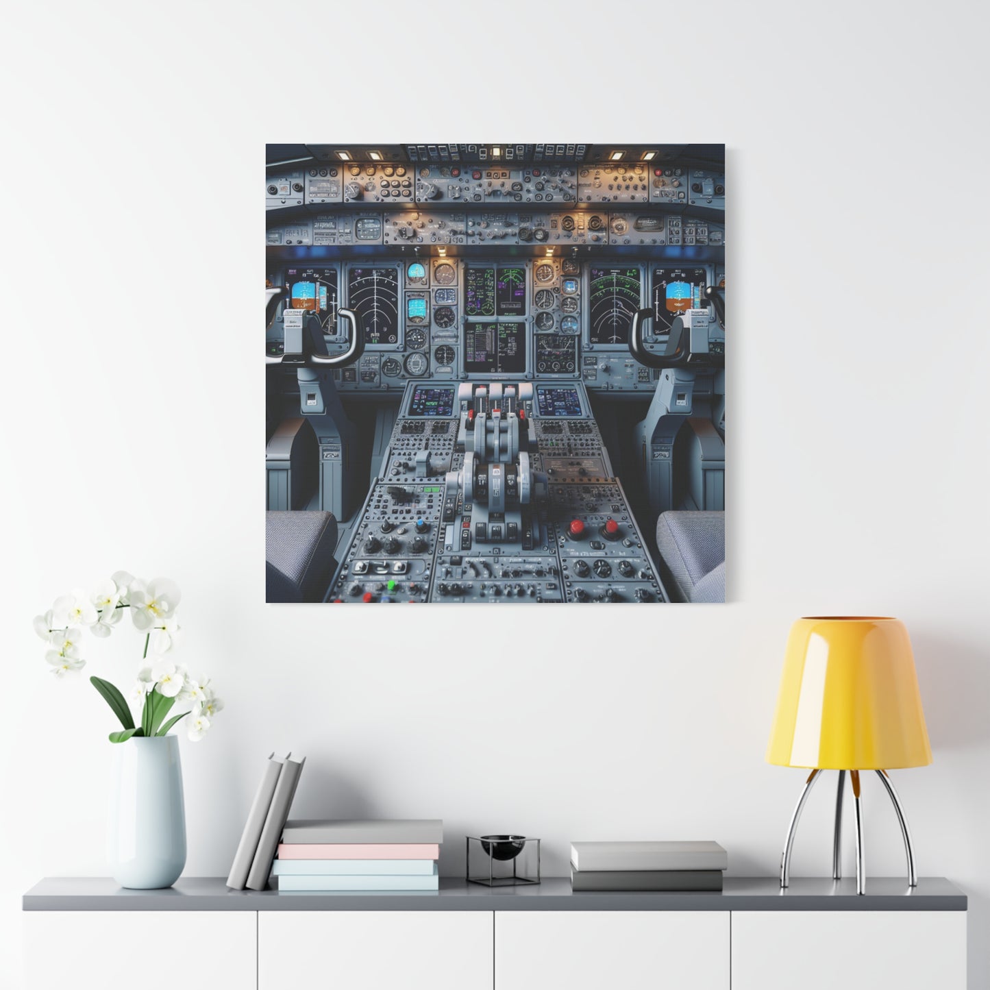 airplane controls canvas