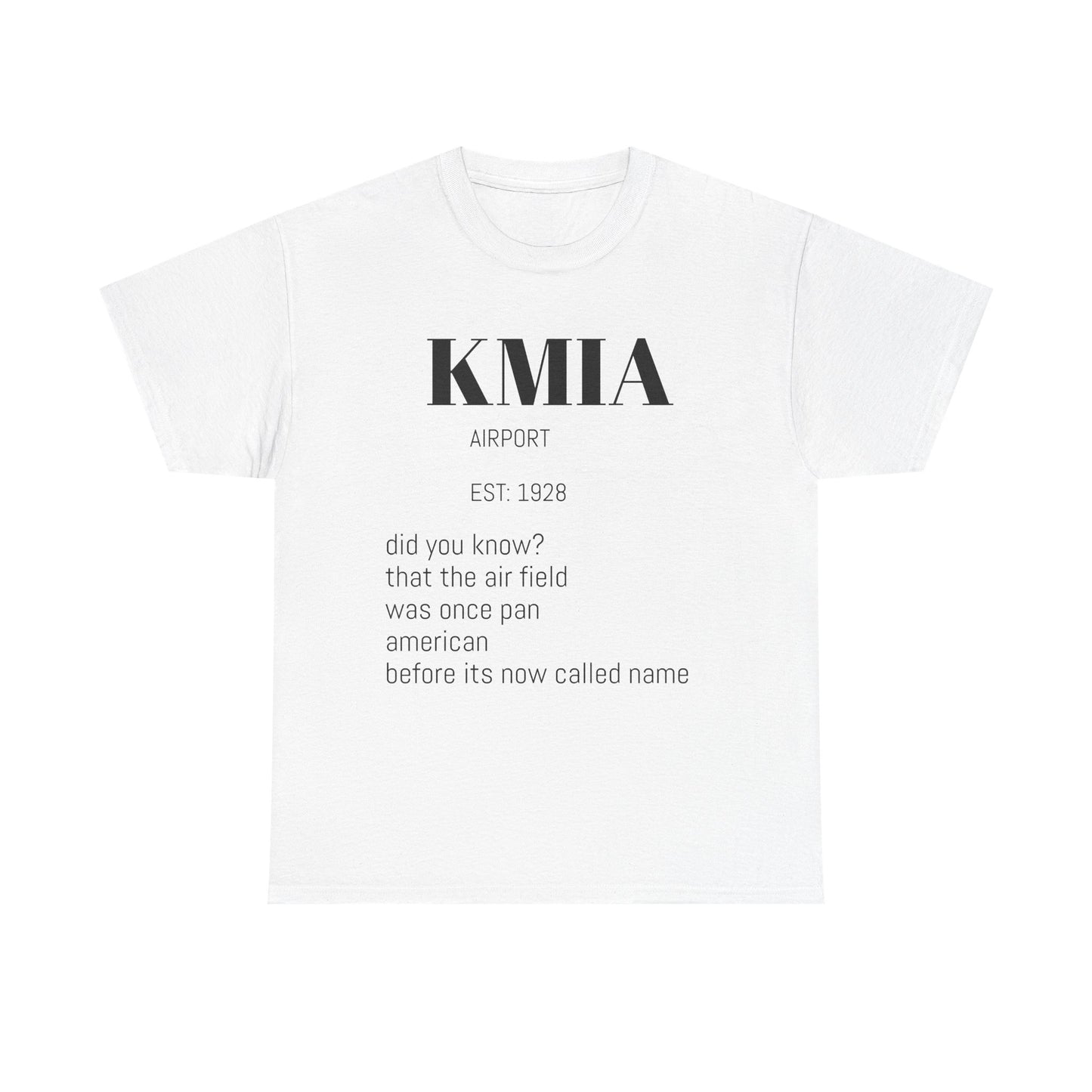 KMIA airport t-shirt