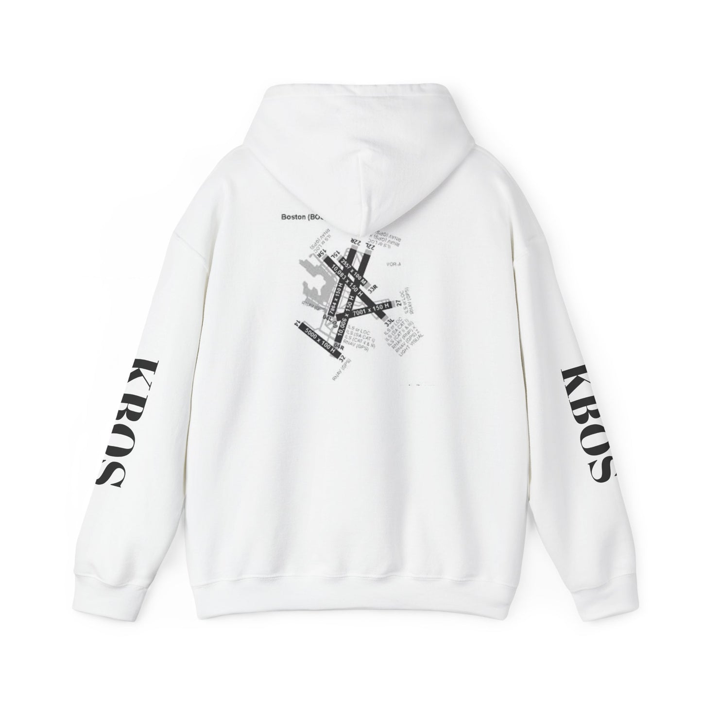 KBOS airport hoodie
