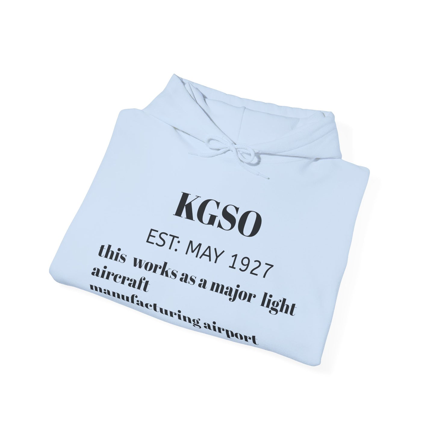 (NEW!!) KGSO airport hoodie
