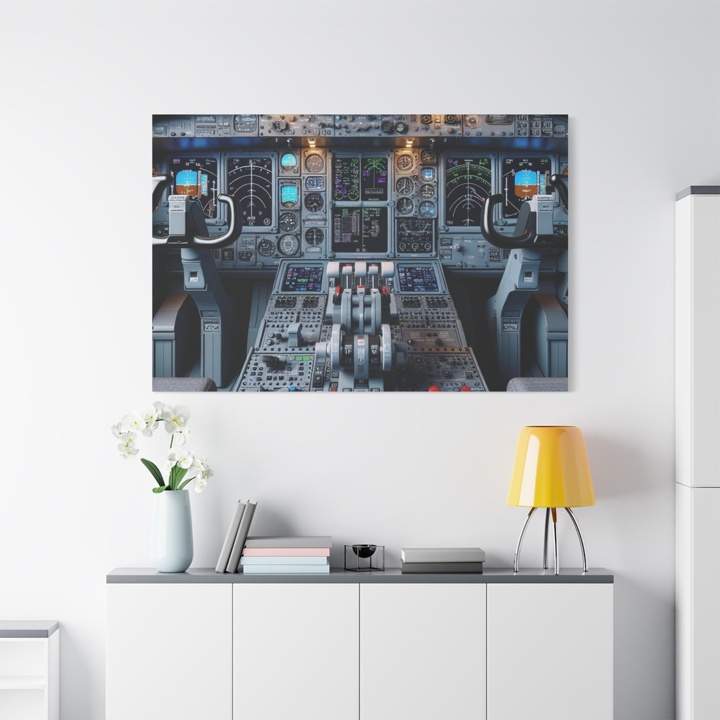 airplane controls canvas