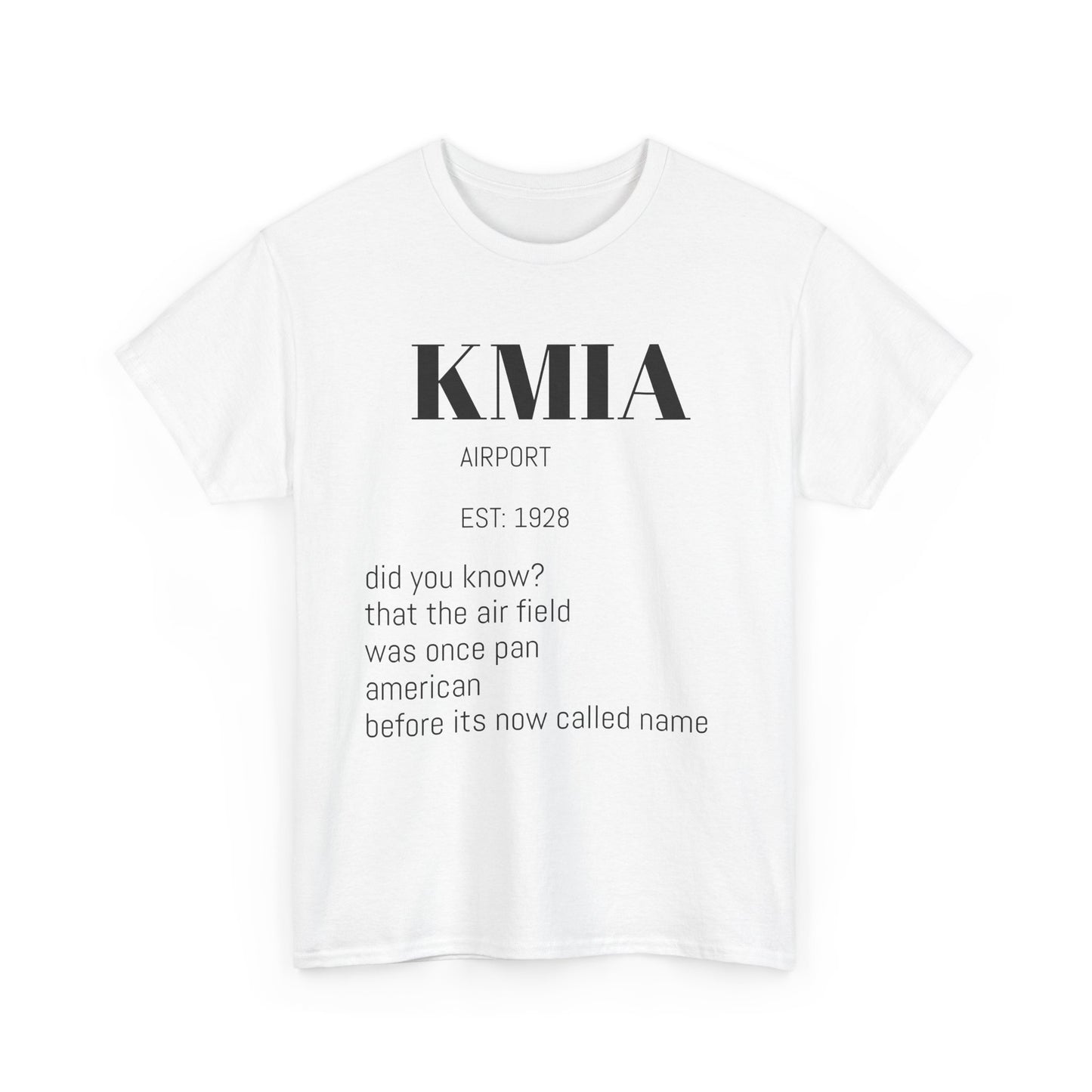 KMIA airport t-shirt