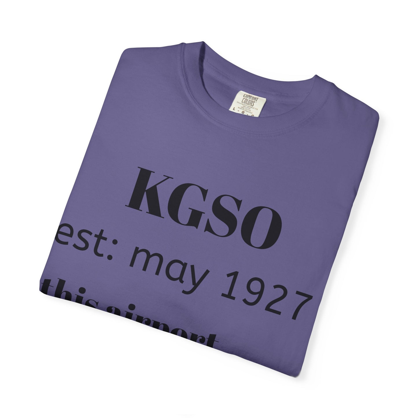 (NEW!!!!) KGSO airport t-shirt