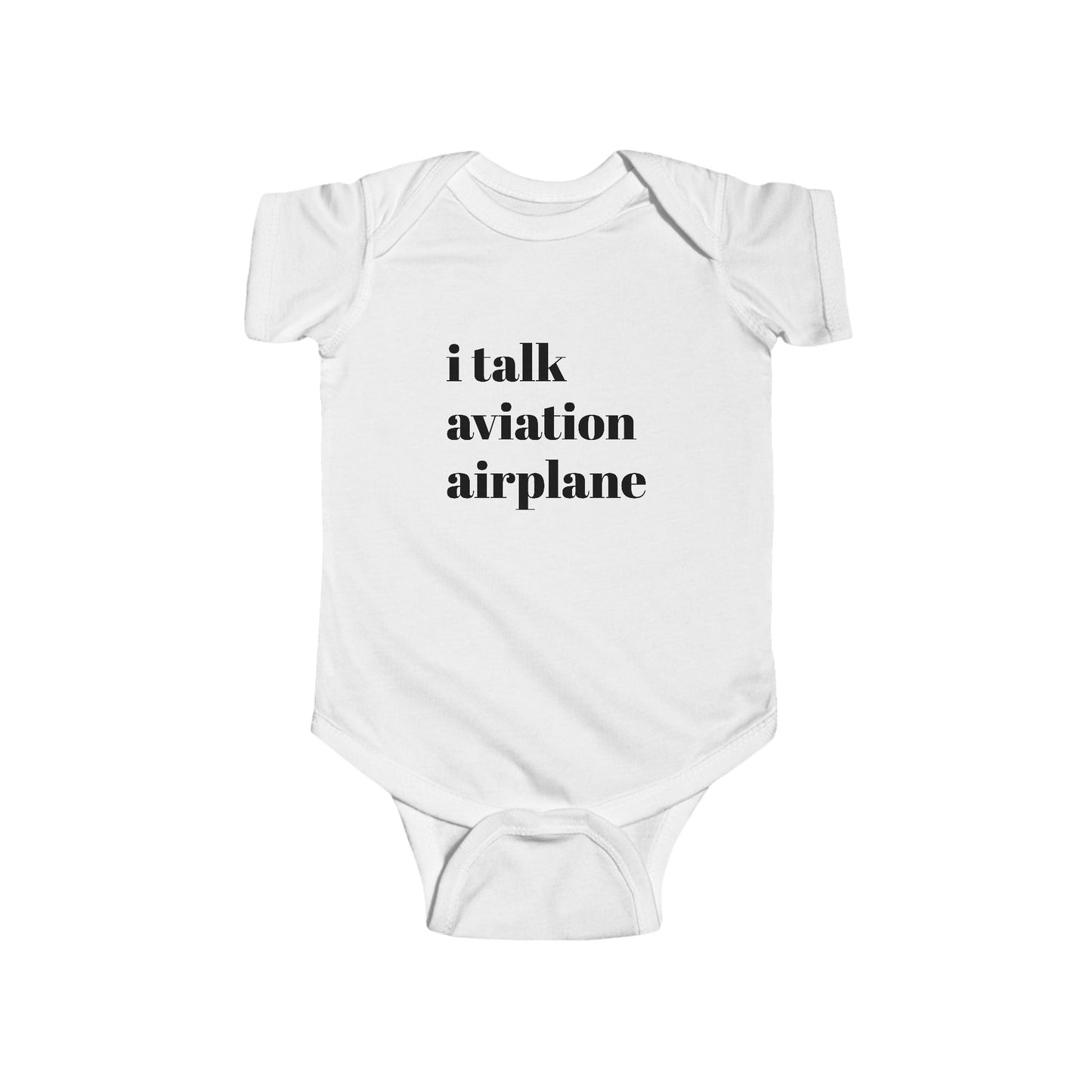 i talk aviation baby suit