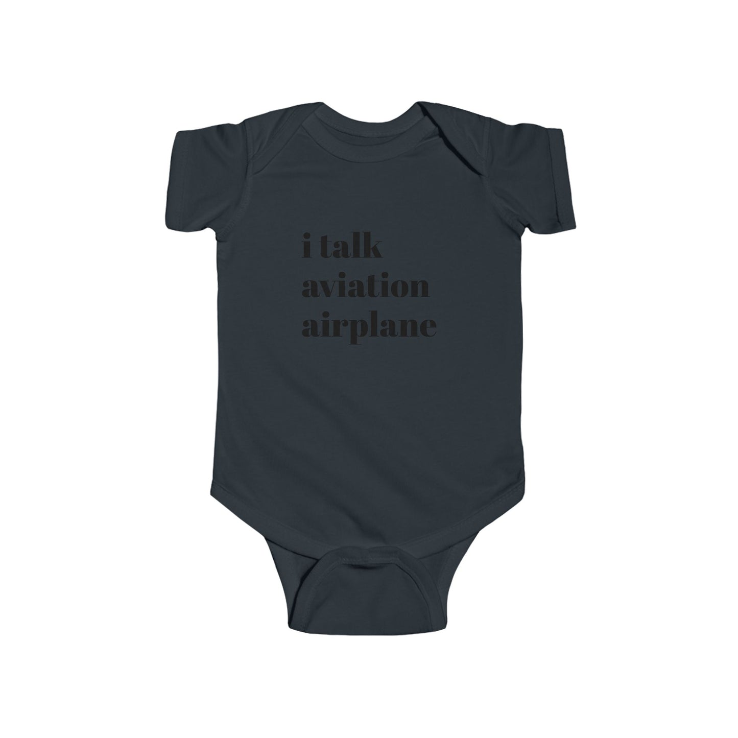 i talk aviation baby suit