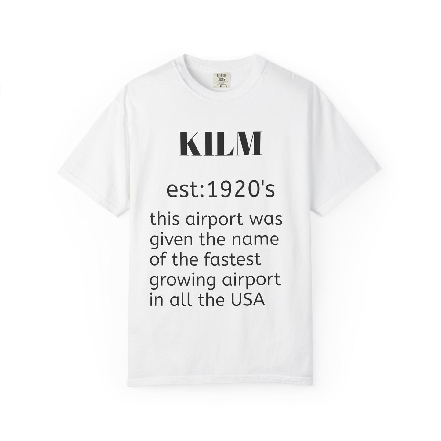(NEW!!) KILM airport t shirt