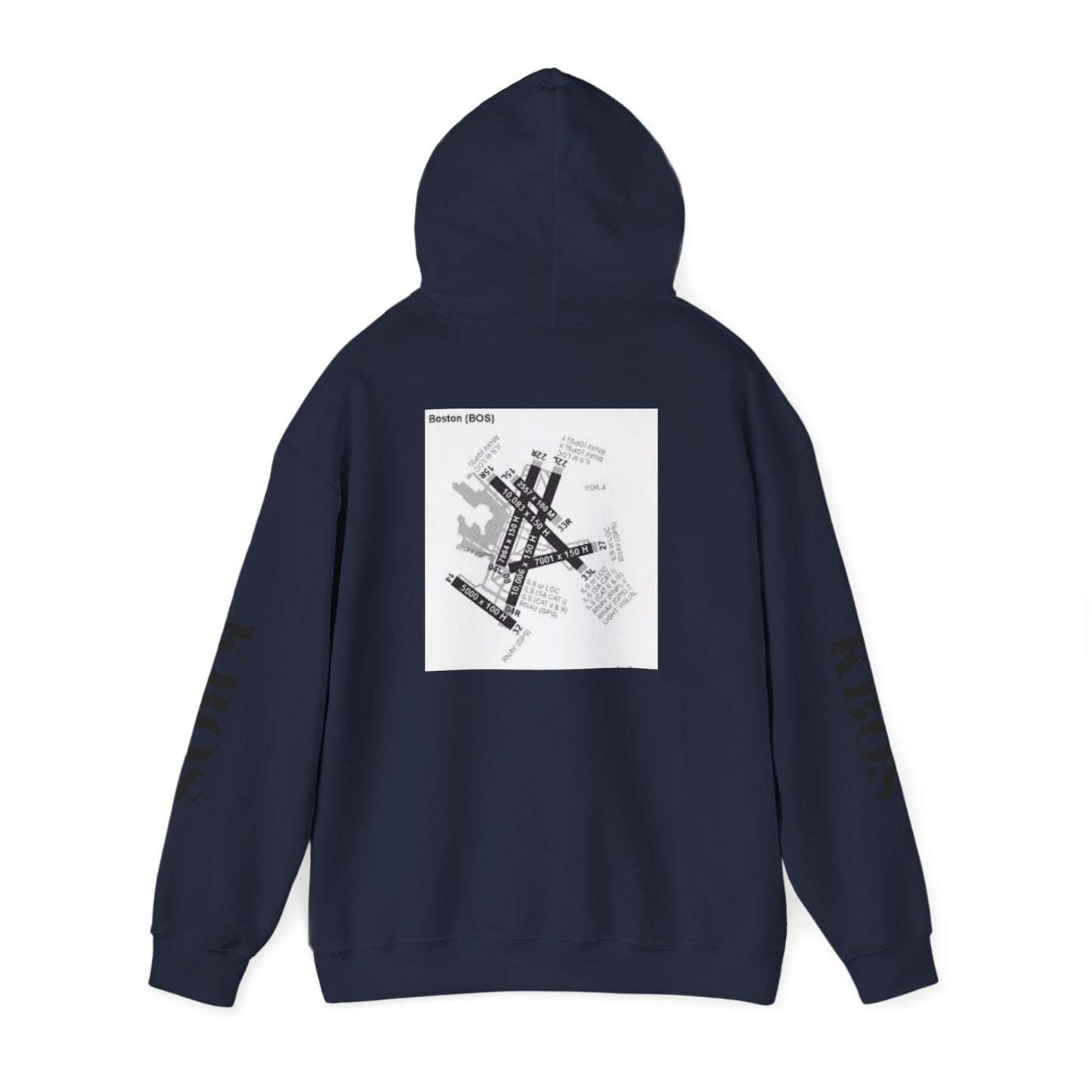 KBOS airport hoodie