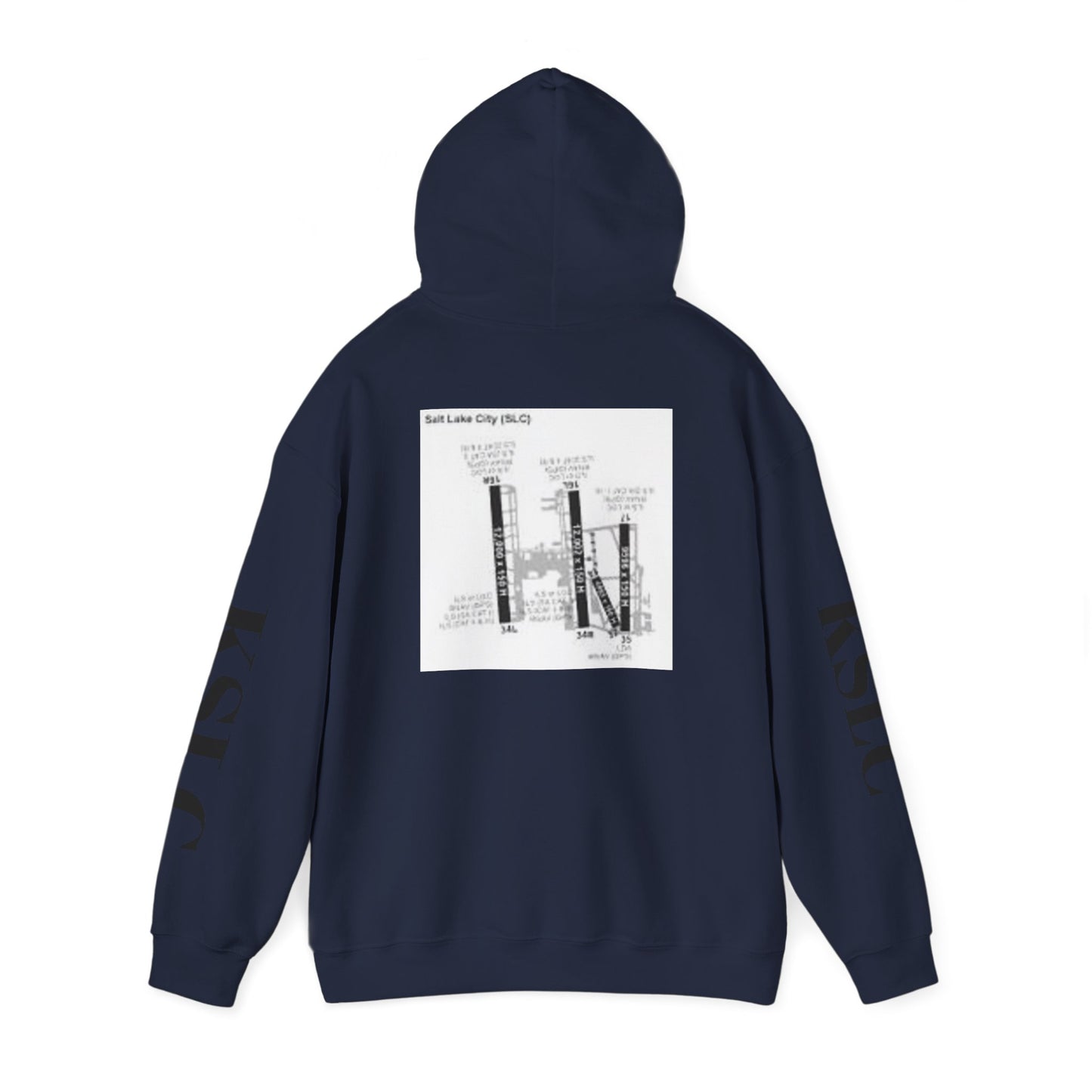 KSLC airport map hoodie