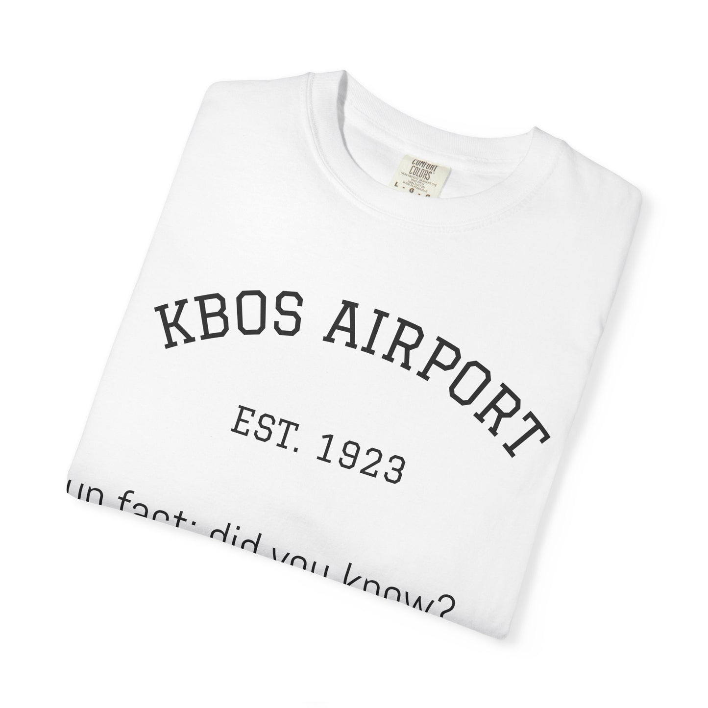KBOS airport shirt