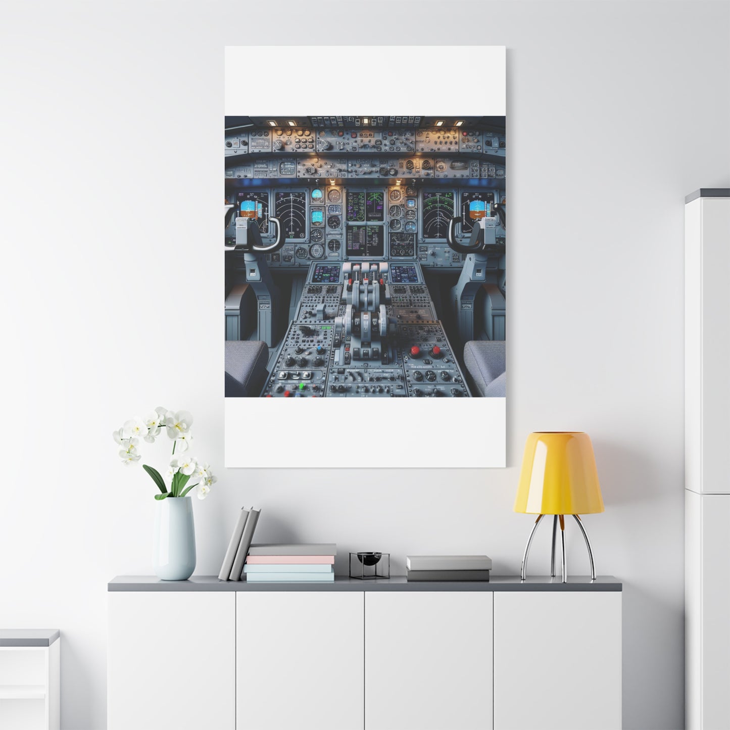 airplane controls canvas