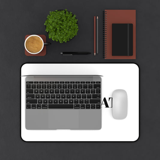 Minimalist Black Desk Mat for Home Office & Study