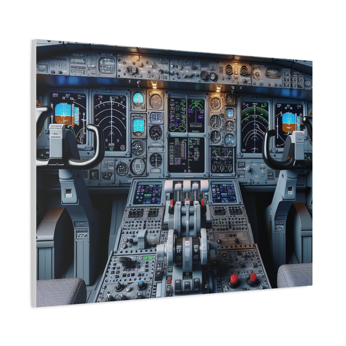 airplane controls canvas