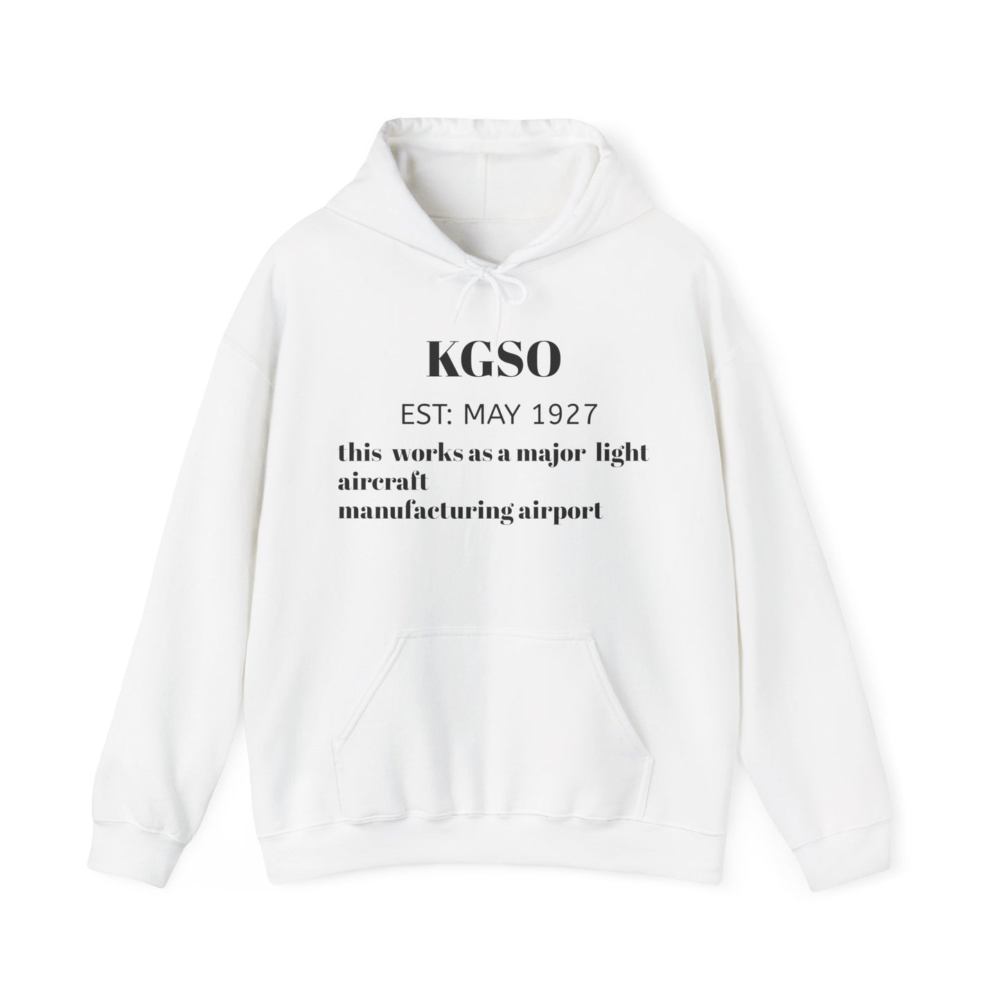 (NEW!!) KGSO airport hoodie