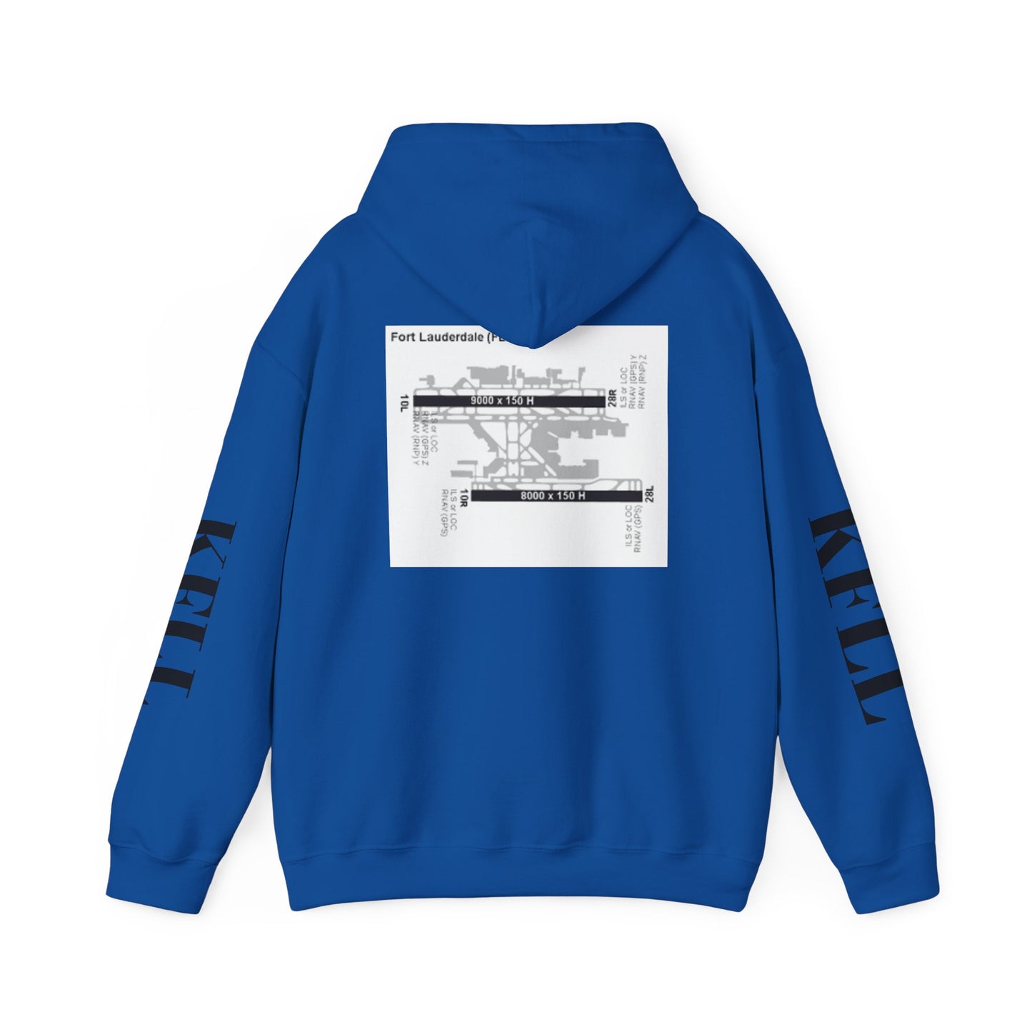 KFLL airport map hoodie