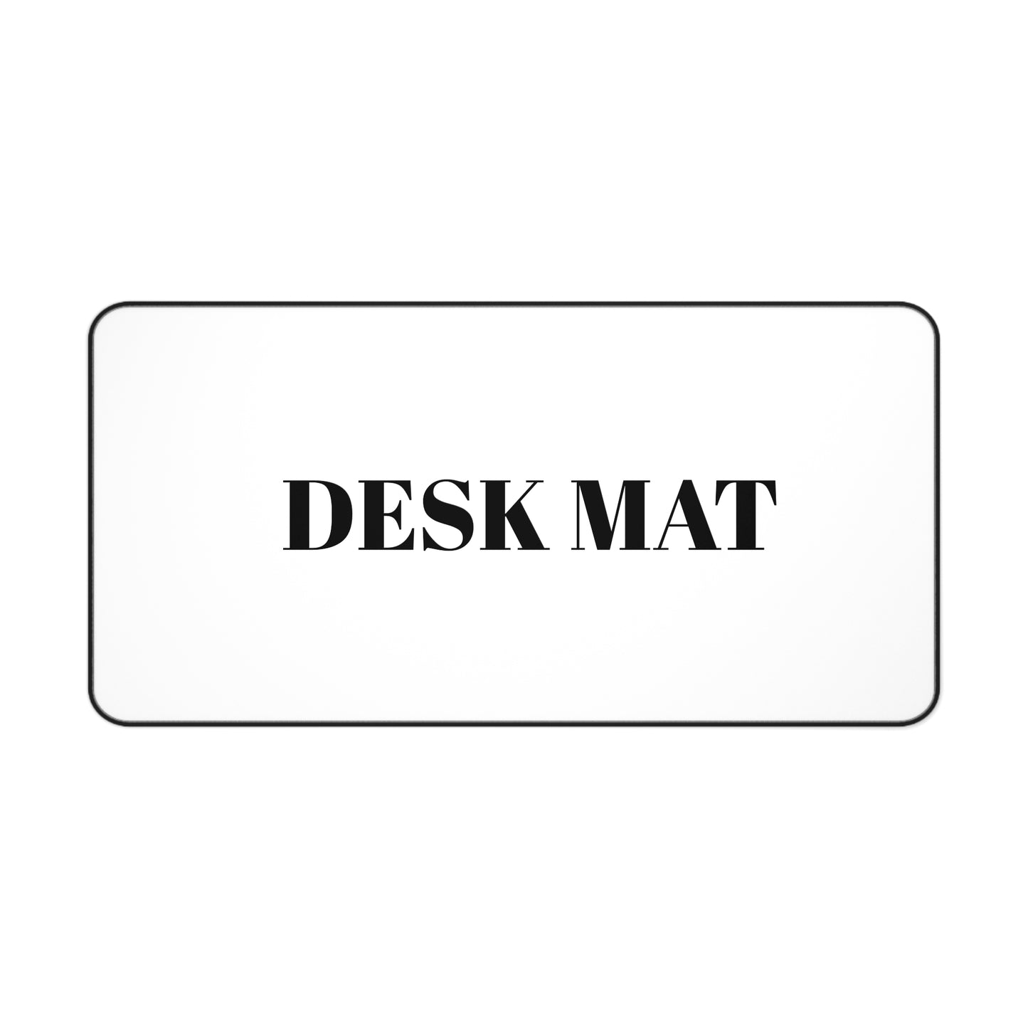 Minimalist Black Desk Mat for Home Office & Study