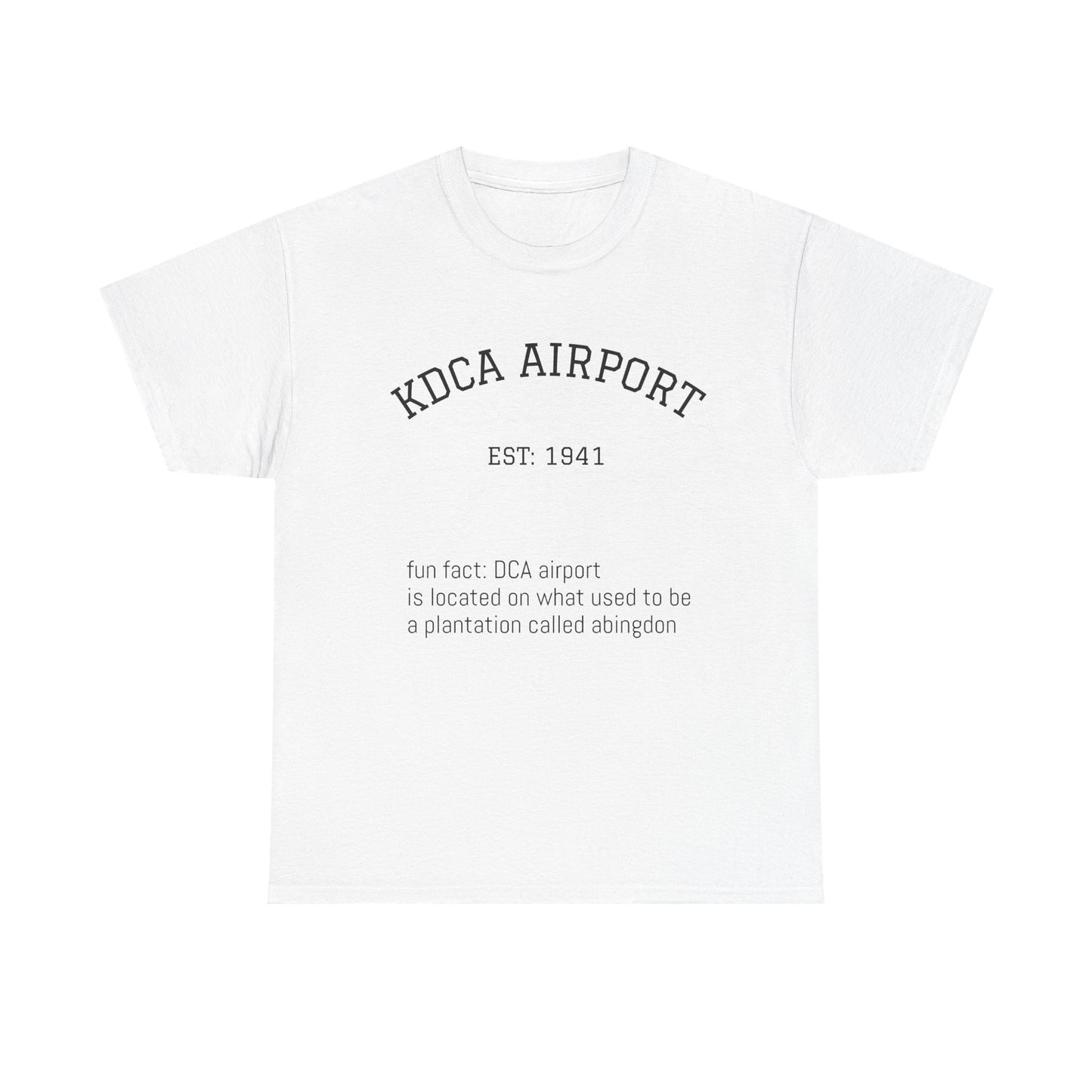 KDCA airport t-shirt