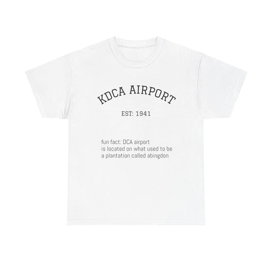 KDCA airport t-shirt