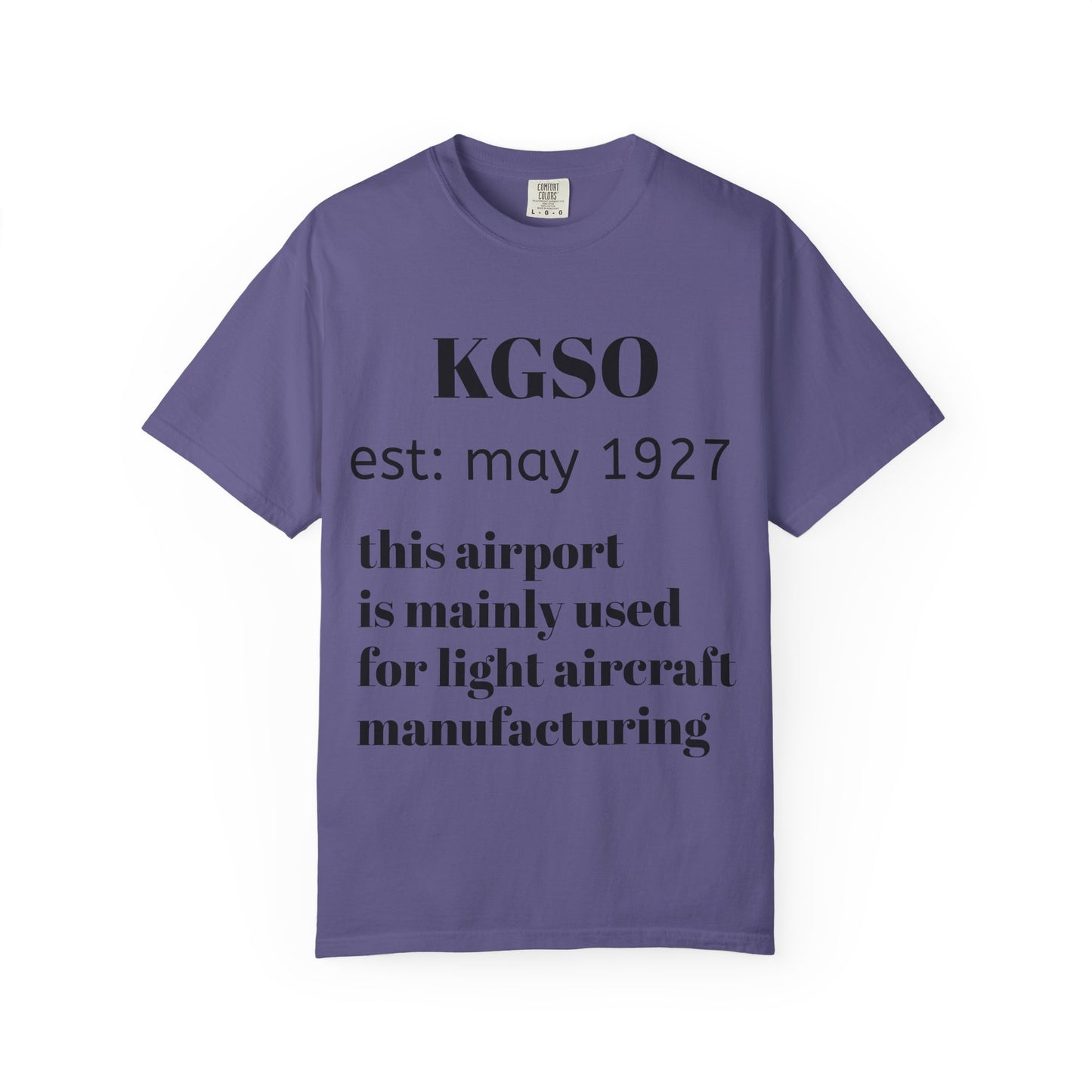 (NEW!!!!) KGSO airport t-shirt