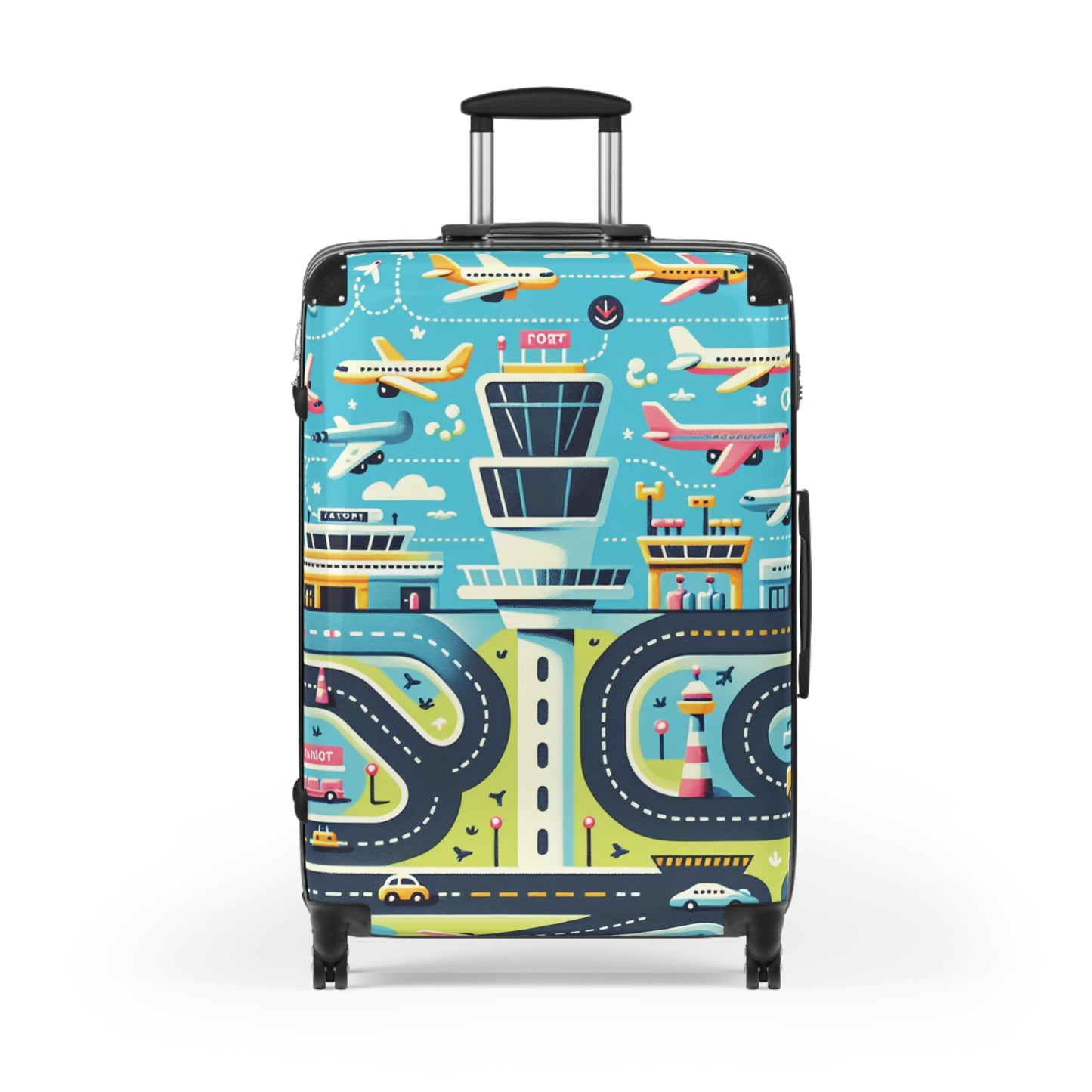 airport pattern suitcase