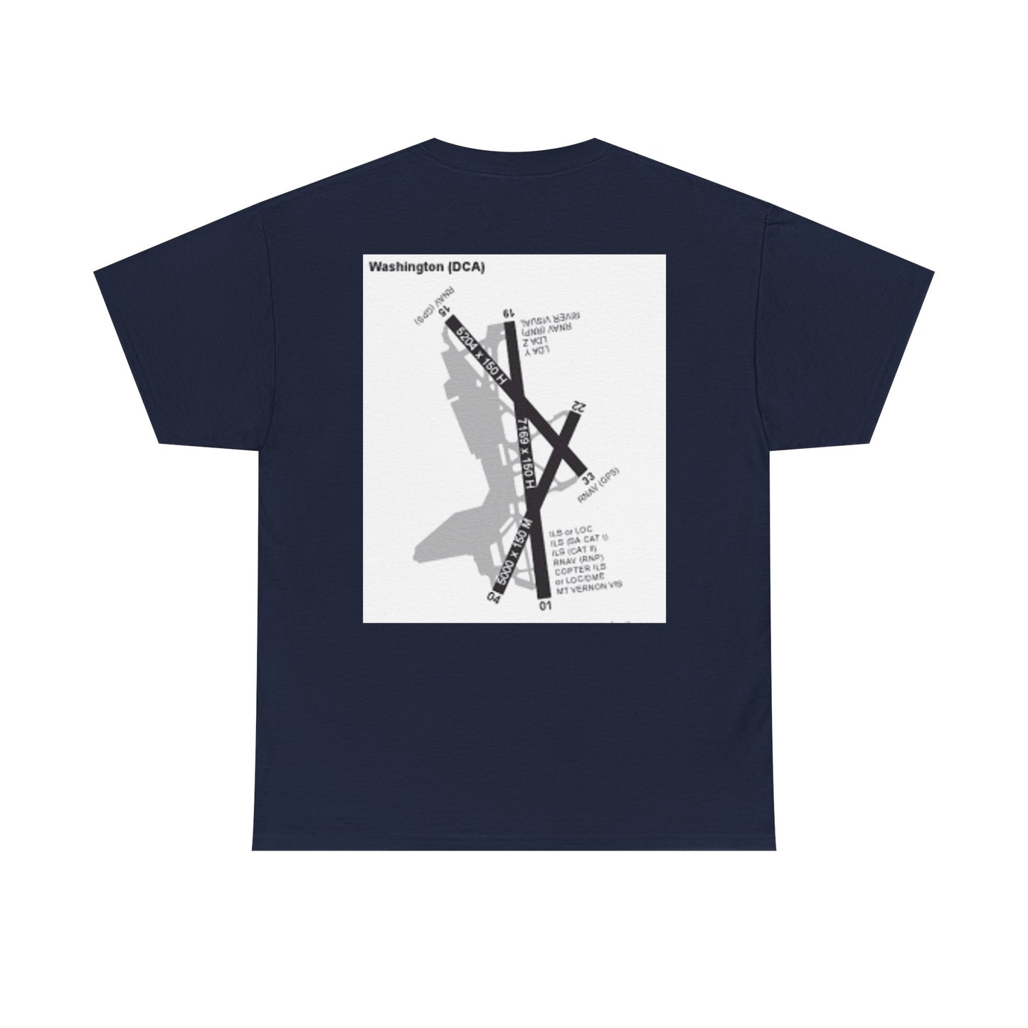KDCA airport t-shirt