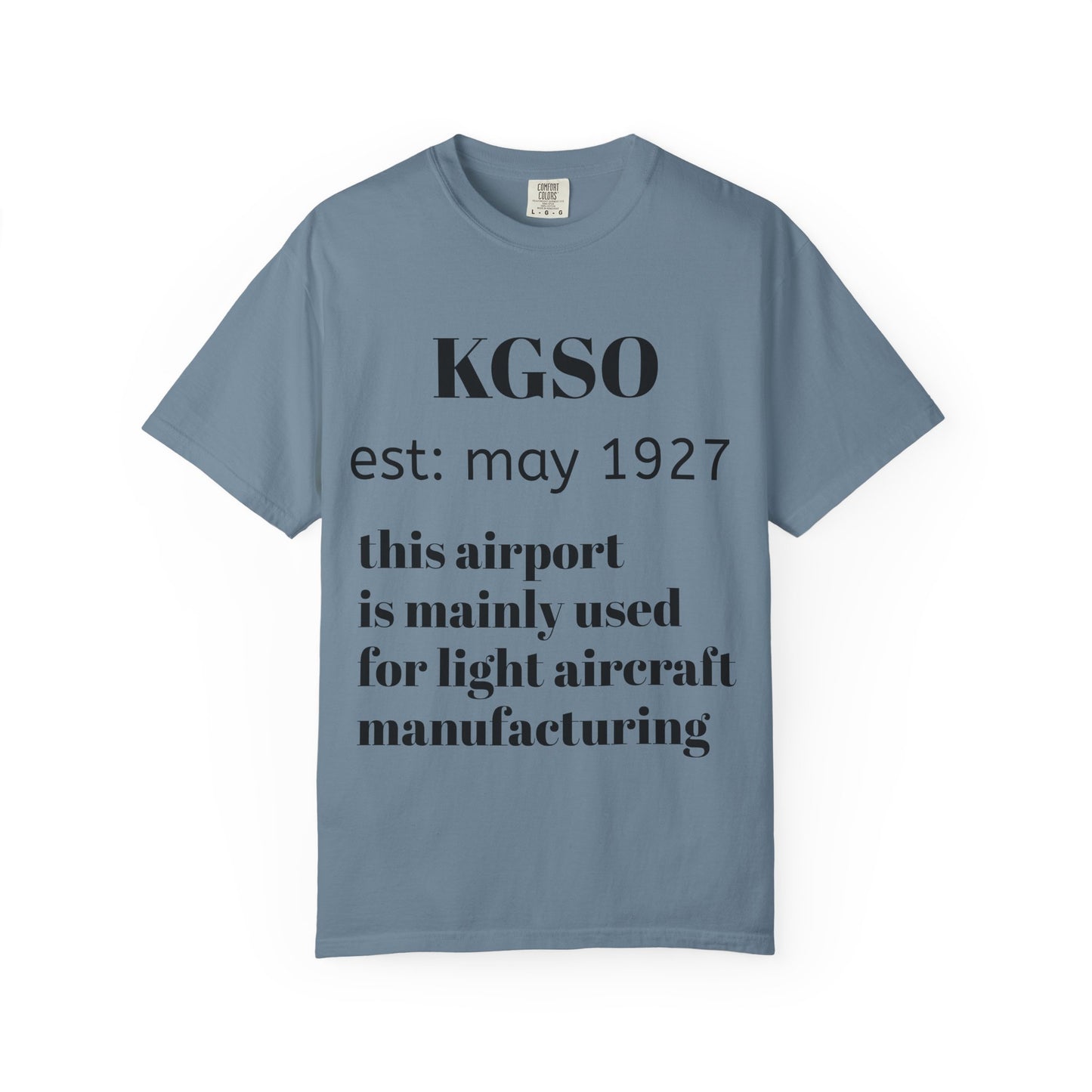 (NEW!!!!) KGSO airport t-shirt