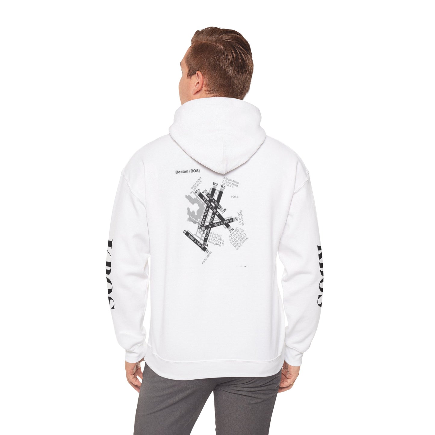KBOS airport hoodie