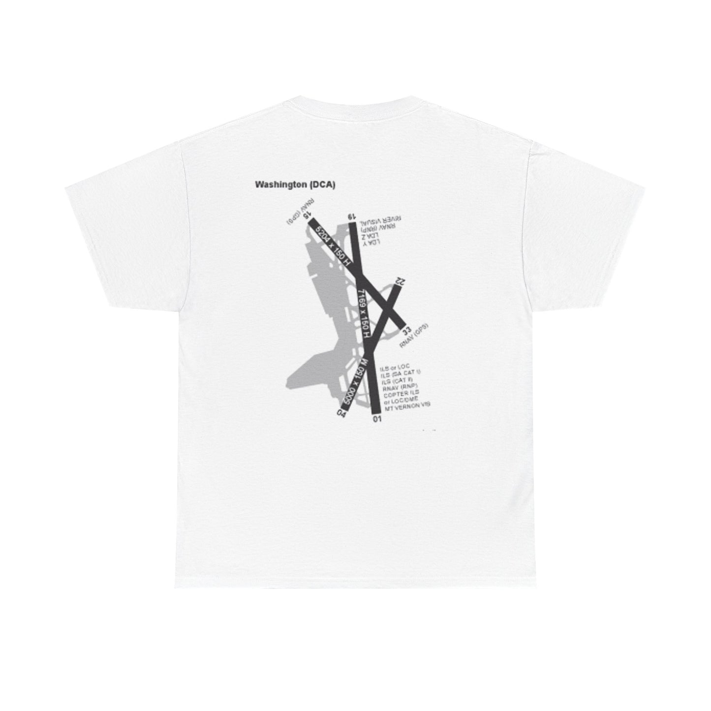 KDCA airport t-shirt