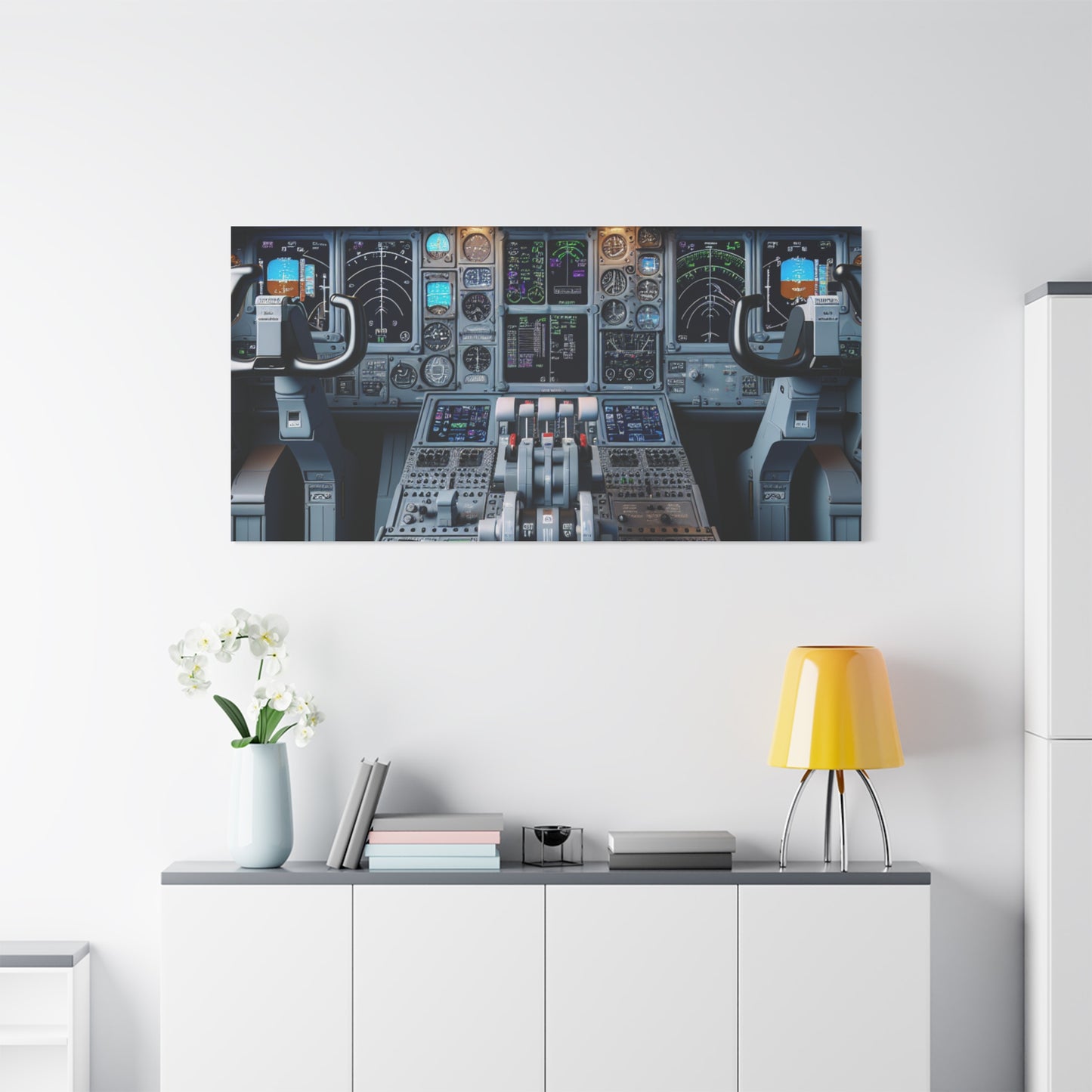 airplane controls canvas