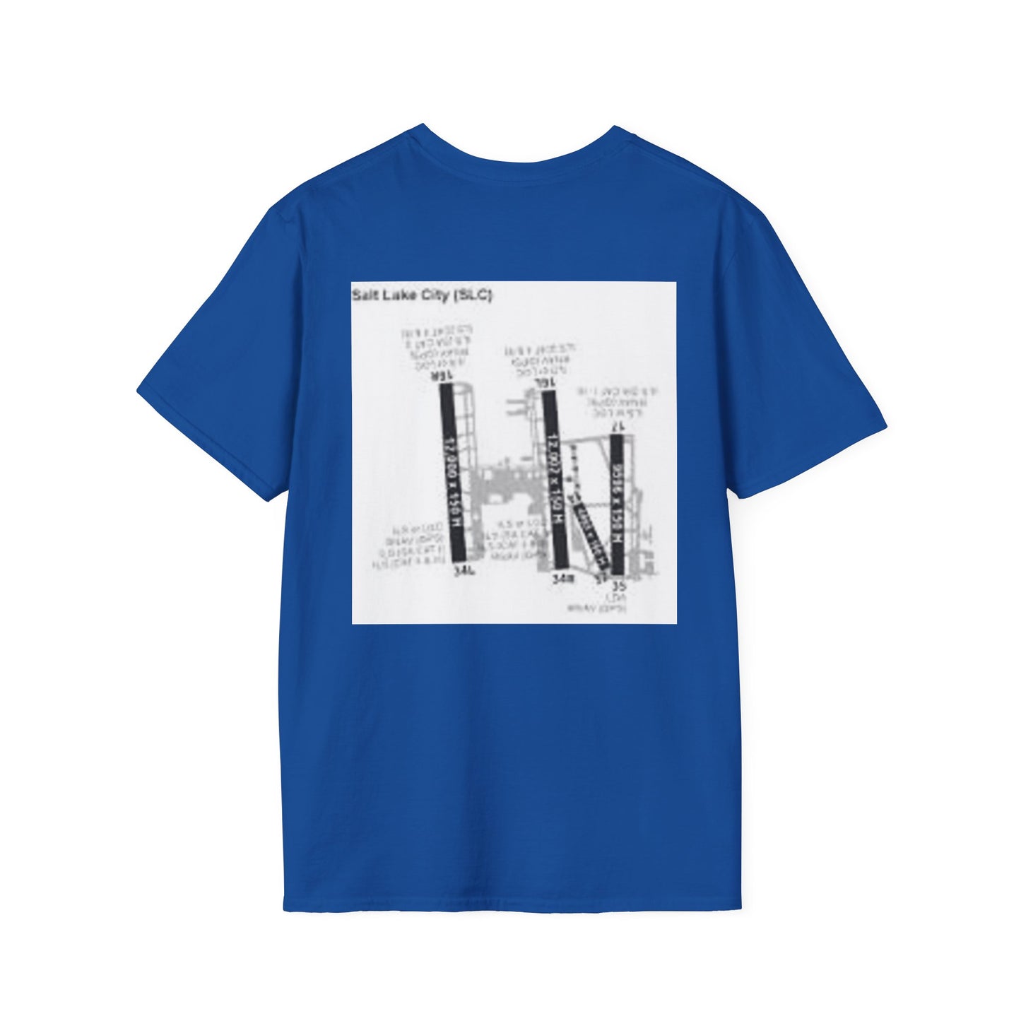 KSLC airport map t-shirt