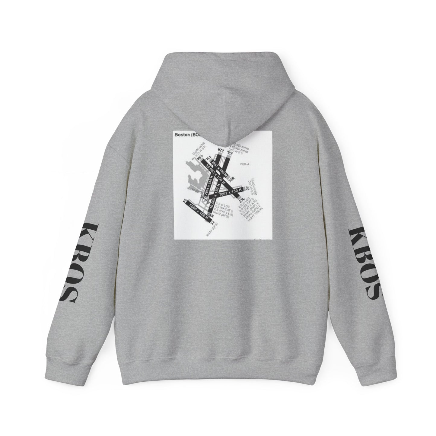 KBOS airport hoodie