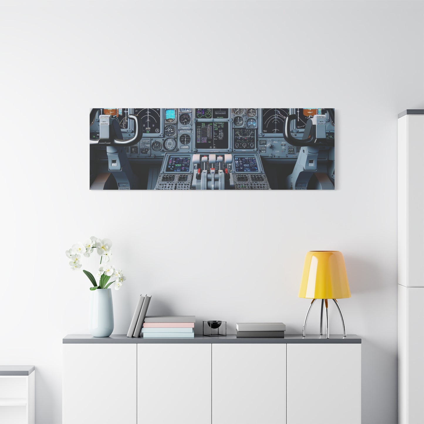 airplane controls canvas