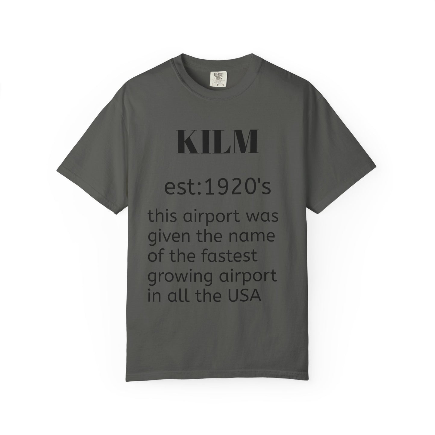 (NEW!!) KILM airport t shirt
