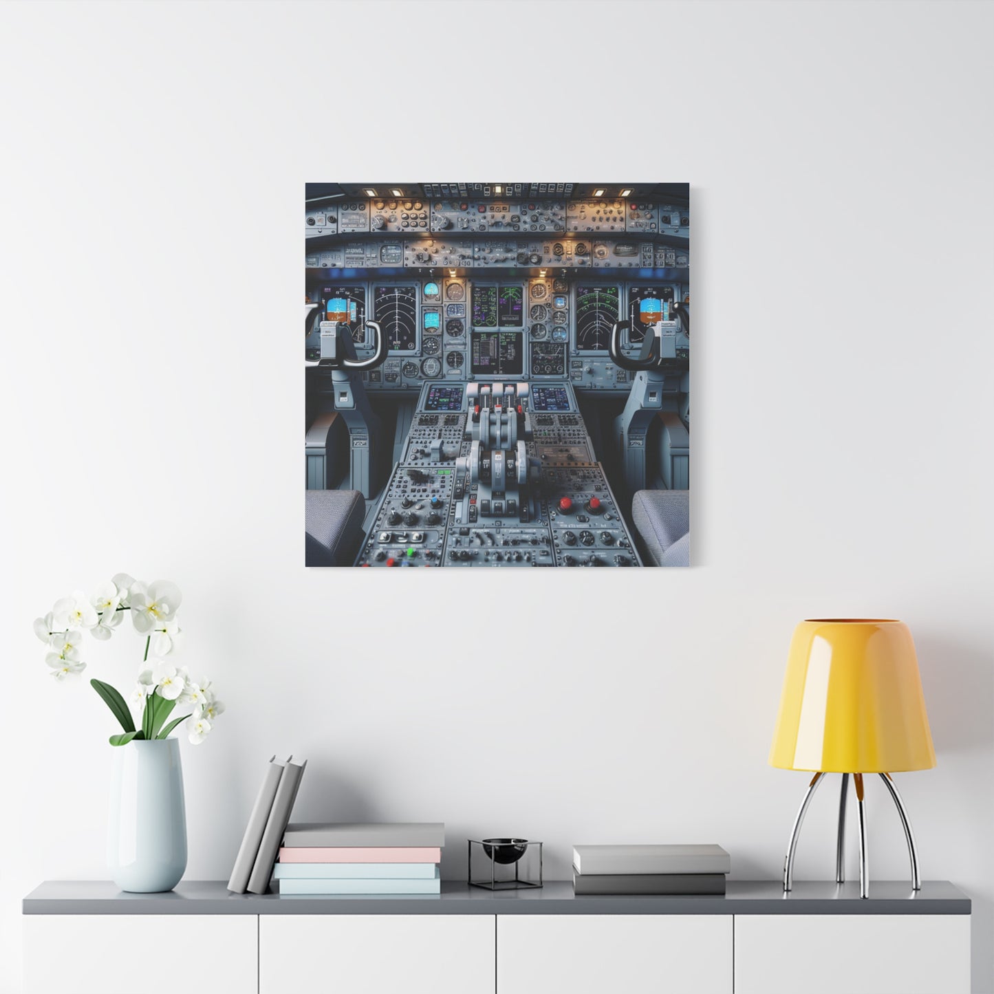 airplane controls canvas