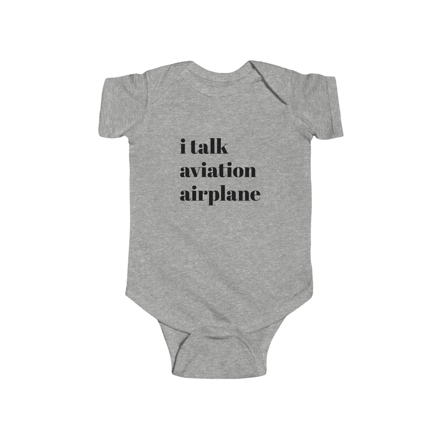 i talk aviation baby suit