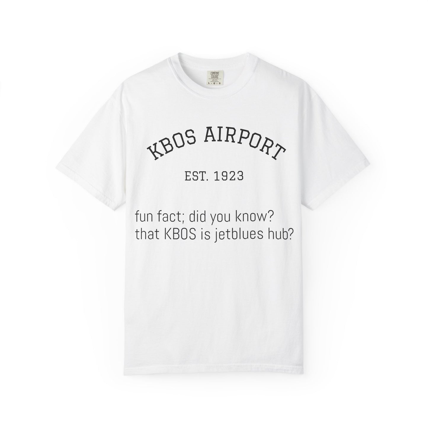 KBOS airport shirt