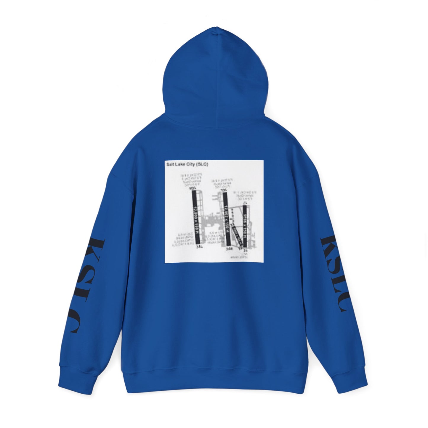KSLC airport map hoodie