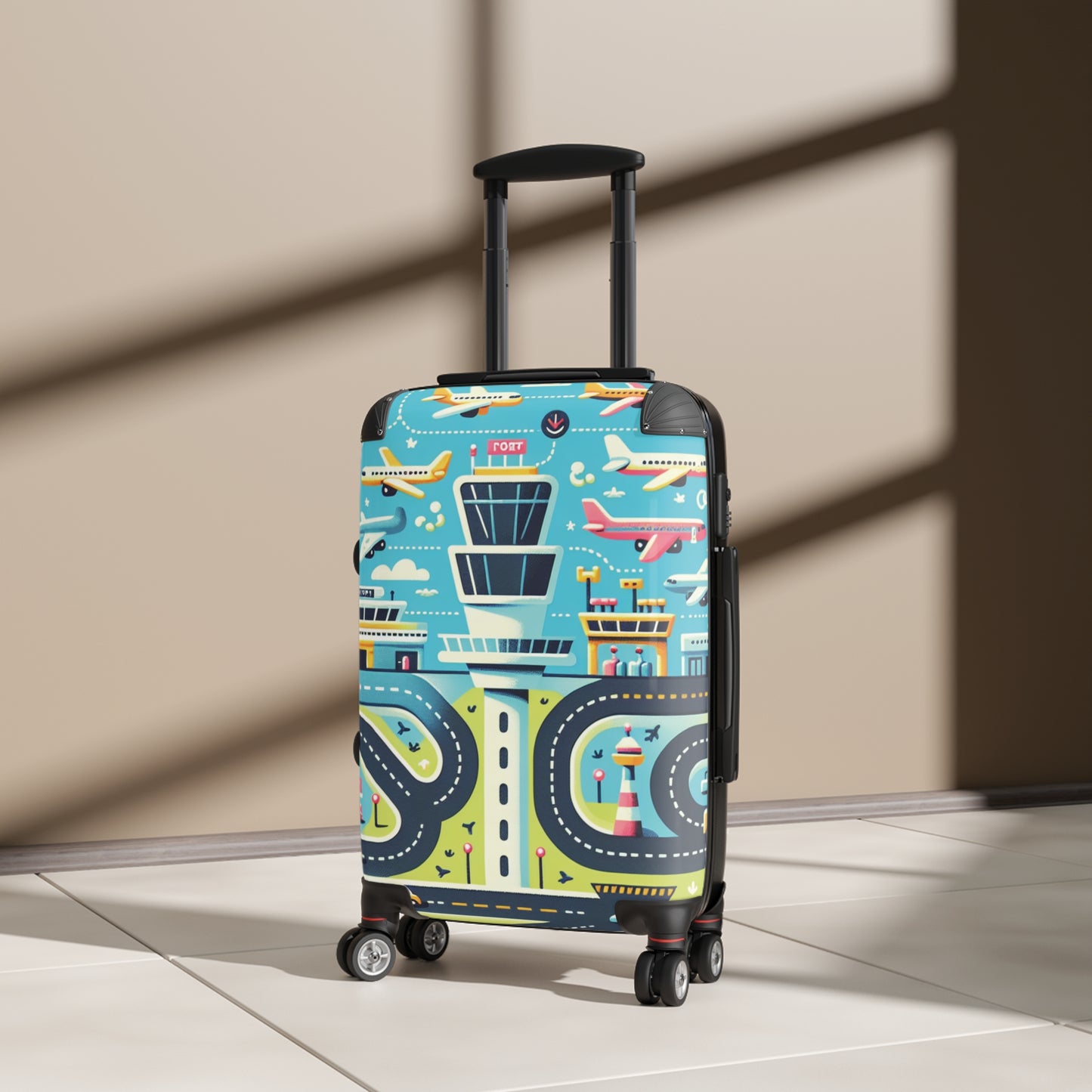 airport pattern suitcase