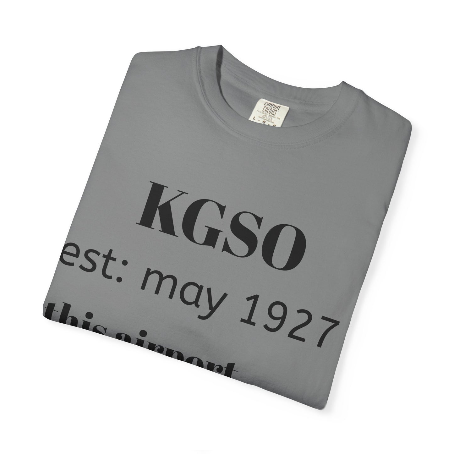 (NEW!!!!) KGSO airport t-shirt