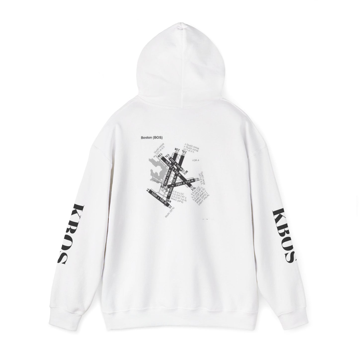 KBOS airport hoodie