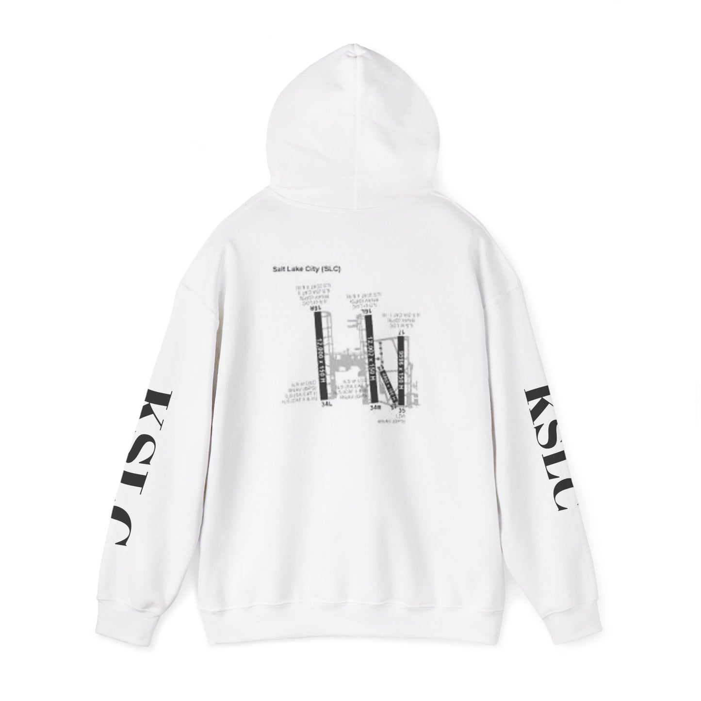 KSLC airport map hoodie