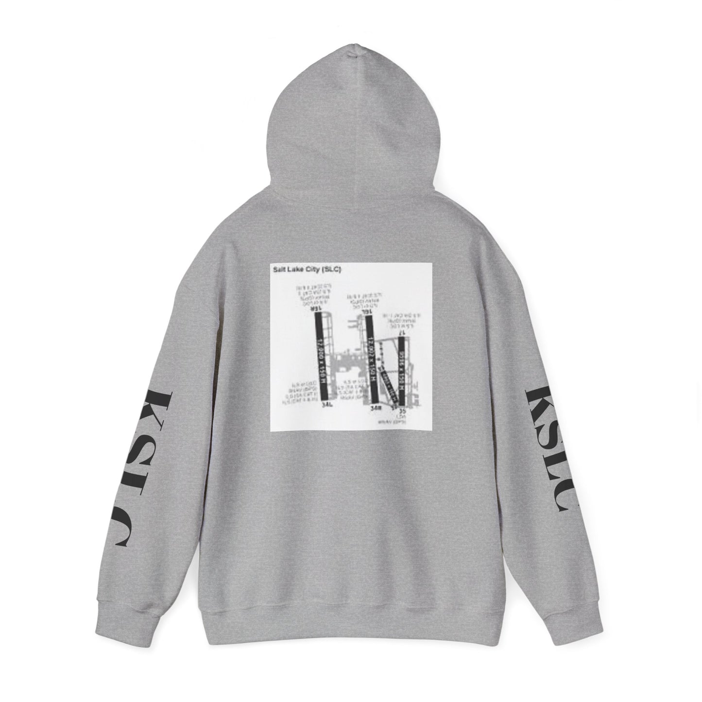 KSLC airport map hoodie