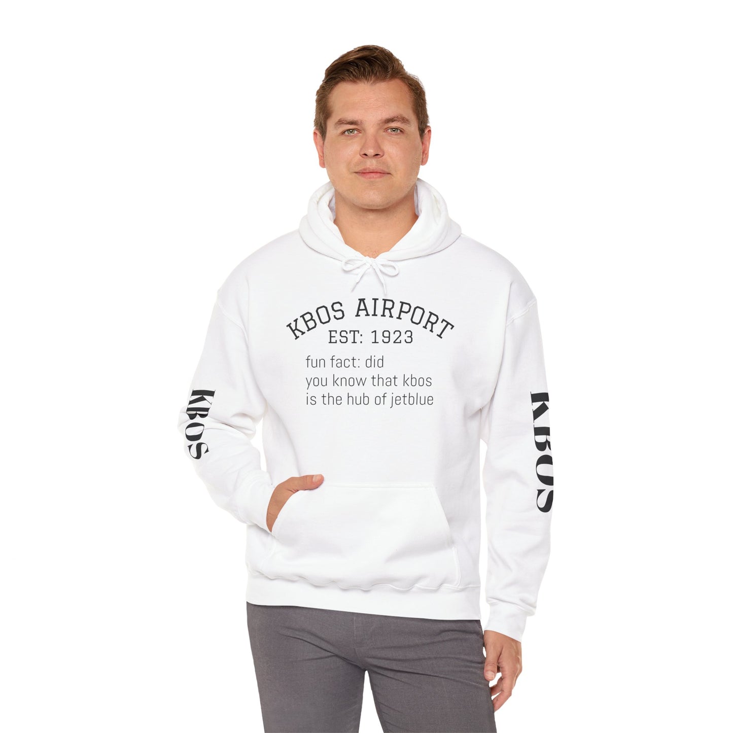 KBOS airport hoodie
