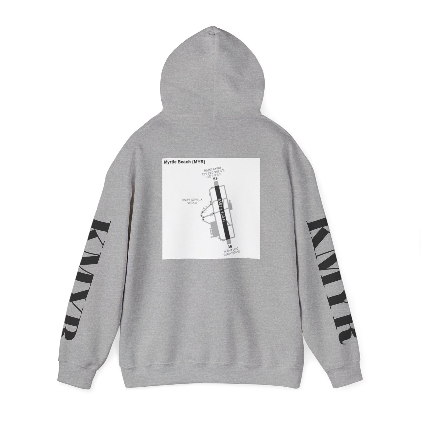 KMYR airport hoodie