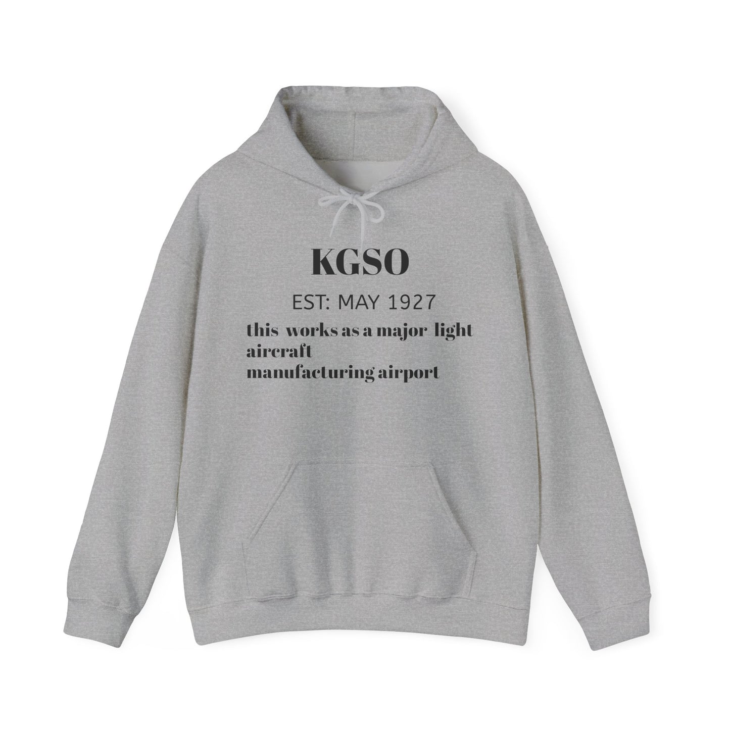 (NEW!!) KGSO airport hoodie