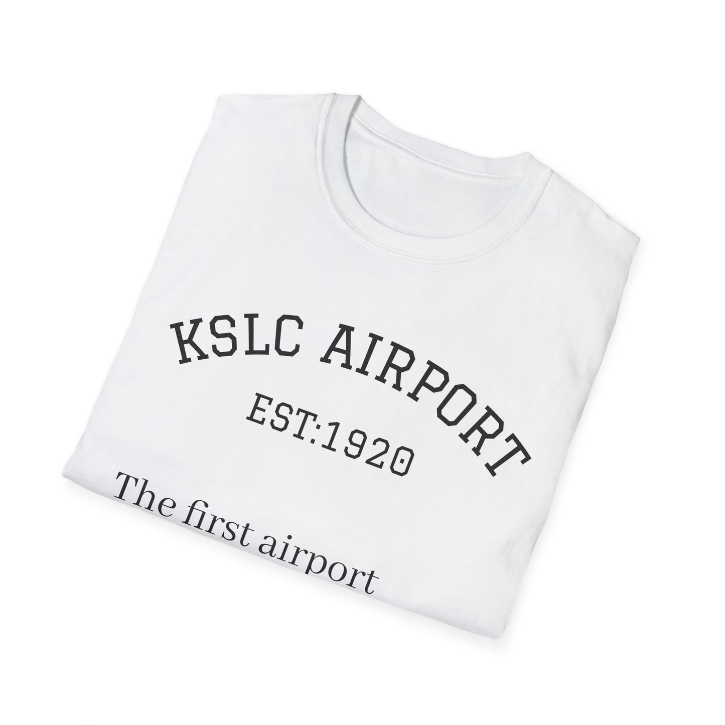 KSLC airport map t-shirt